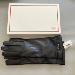 Women’s Coach Leather Gloves NWT